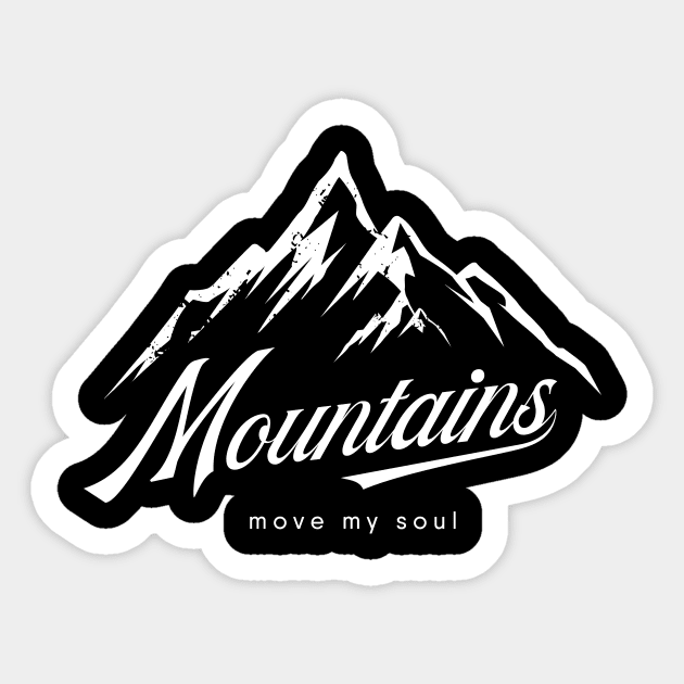 Mountains Move My Soul Sticker by Wintrly